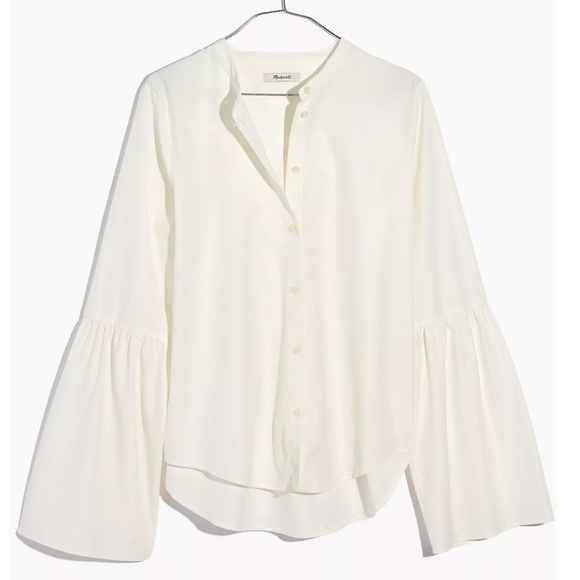Final Price! Madewell Bell-Sleeve Button-Down Shirt - Picture 9 of 10